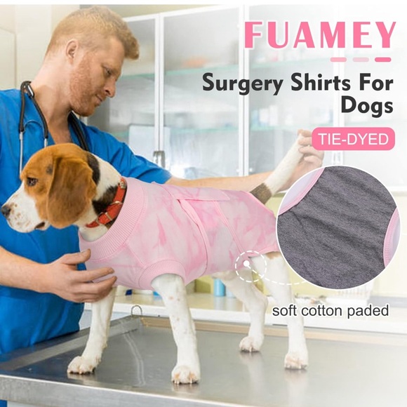 Recovery Suit for Dogs After Surgery,Soft Breathable Dog Bodysuit M - Picture 4 of 8